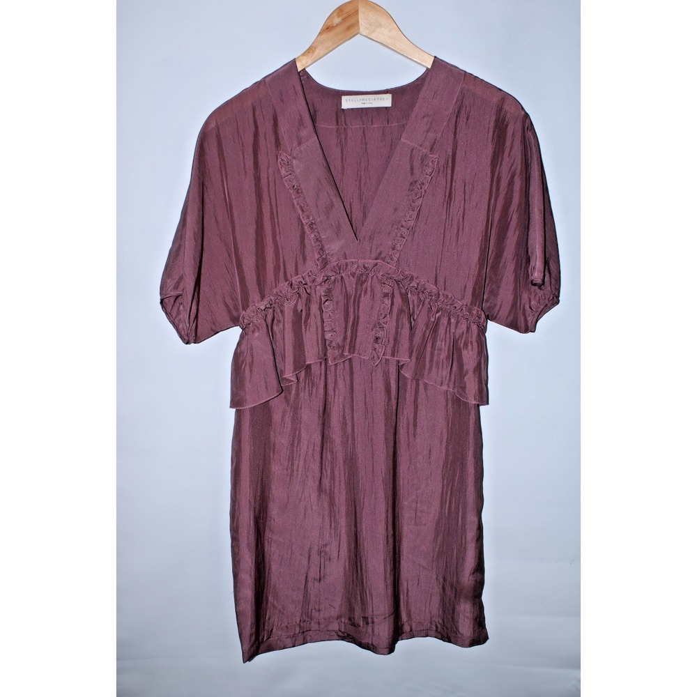 Stella McCartney Women's Size 40 Silk Short Sleeve Dress